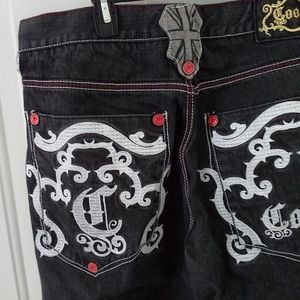 Coogi Embroidered Black Jean's...🔥38x31.5